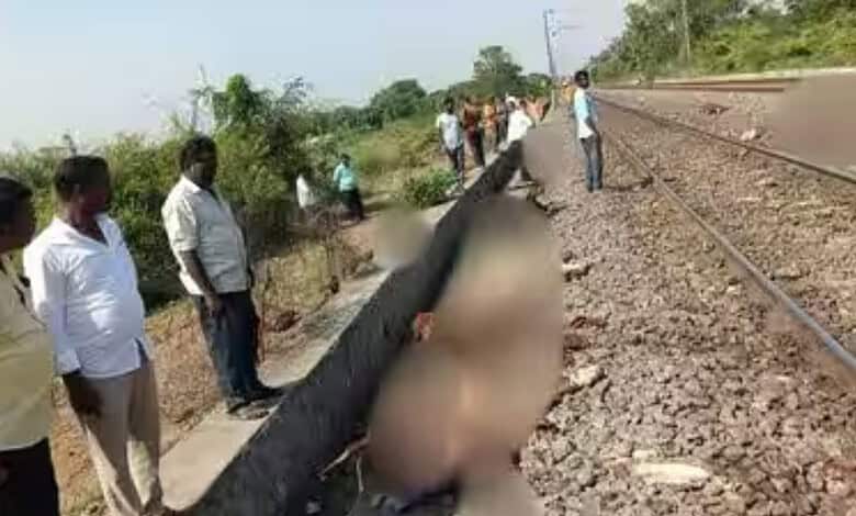 RPF officials at the accident site