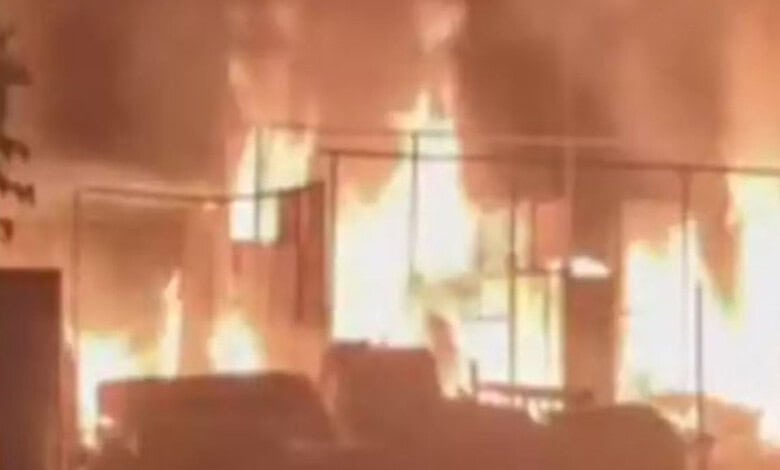 Fire breaks out at furniture shop in Medchal