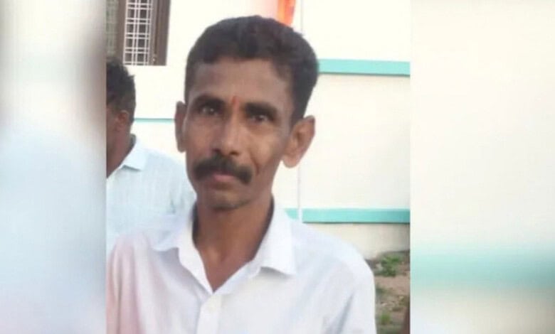 Nizamabad man who self-immolated, dies during treatment, in a white shirt.