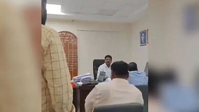 Telangana tehsildar suspended for remarks against farmer in office meeting.