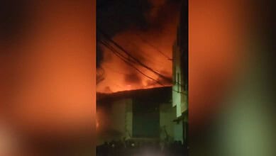 Fire breaks out at furniture godown in Hyderabad