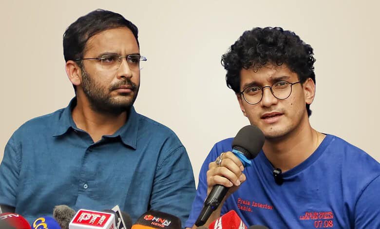 CJP leaders Ashutosh Ranka and Saurav Das