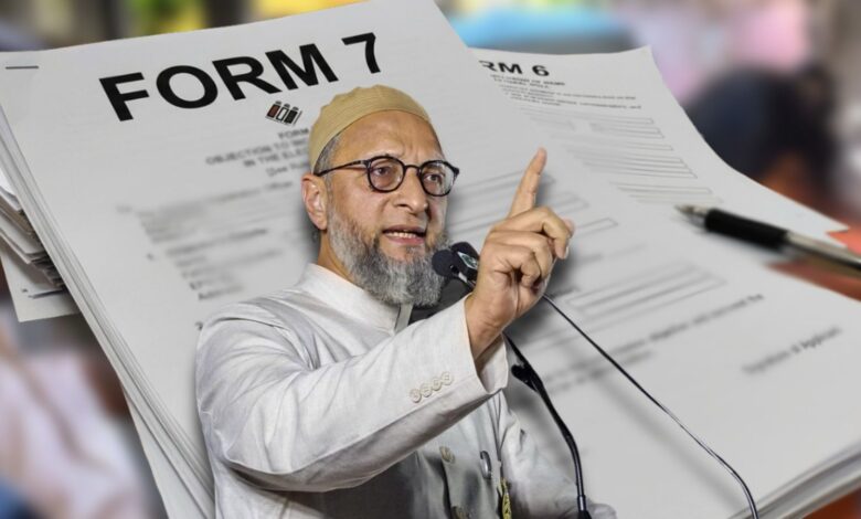 SIR: Asaduddin Owaisi warns of protests in Hyderabad over Form-7 'misuse'