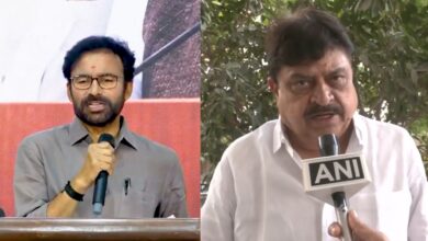 Telangana BJP leaders G Kishan Reddy (left) and Ramchander Rao (right)