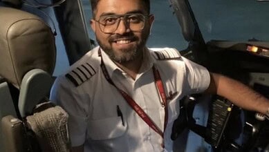 Indian flydubai pilot Captain Smit Machchhar.