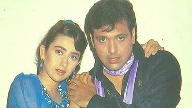 Somy Ali with Govinda and Karisma Kapoor in a vintage photo from the 1990s.