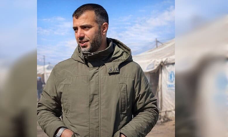 Palestinian journalist Mohammed Abdul Aziz al-Najjar in Gaza.