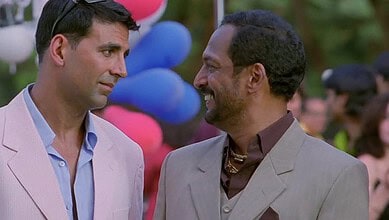 Bollywood actor Nana Patekar with Akshay Kumar
