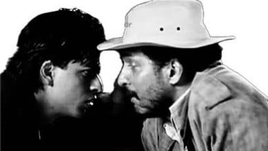 Shah Rukh Khan and Nana Patekar